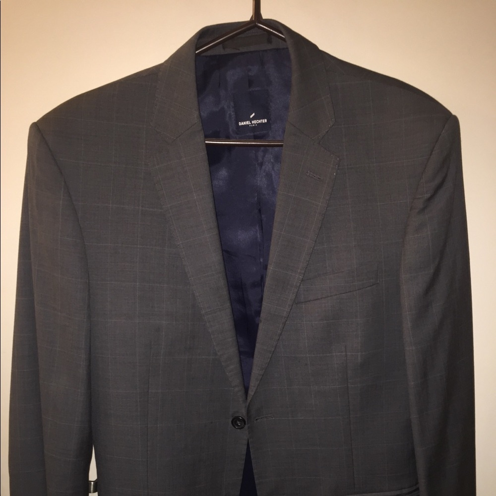 Daniel Hechter Grey Plaid Suit